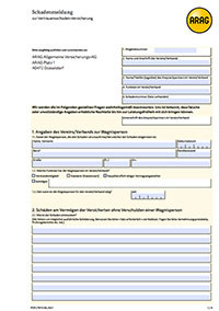 Schadenmeldung "Vertrauensschaden" (Diebstahl, Betrug, Veruntreuung, Sabotage, ...)